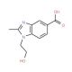 1-(2-Hydroxyethyl)-2-methyl-1H-benzoimidazole-5-carboxylic acid (CAS 279227-02-0) - chemical structure image