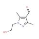 1-(2-hydroxyethyl)-3,5-dimethyl-1H-pyrazole-4-carbaldehyde - chemical structure image