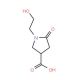 1-(2-Hydroxyethyl)-5-oxopyrrolidine-3-carboxylic acid (CAS 43094-95-7) - chemical structure image