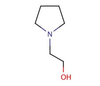 1-(2-Hydroxyethyl)pyrrolidine (CAS 2955-88-6) - chemical structure image