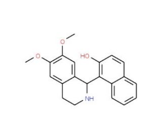 1-(2-hydroxynaphth-1-yl)-6,7-dimethoxy-1,2,3,4-tetrahydroisoquinoline (CAS 897035-07-3) - chemical structure image
