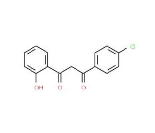 1-(2-Hydroxyphenyl)-3-(4-chlorophenyl)-1,3-propanedione (CAS 65599-34-0) - chemical structure image