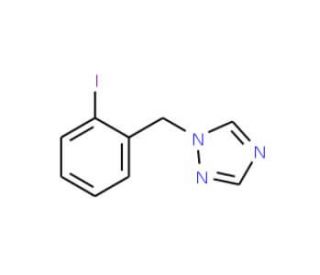 1-(2-Iodobenzyl)-1H-1,2,4-triazole (CAS 876316-31-3) - chemical structure image