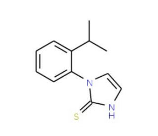 1-(2-isopropylphenyl)-1H-imidazole-2-thiol (CAS 25372-32-1) - chemical structure image