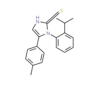 1-(2-isopropylphenyl)-5-(4-methylphenyl)-1H-imidazole-2-thiol - chemical structure image