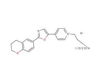 1-(2-Isothiocyanatoethyl)-4-[2-(3,4-dihydro-2H-1-benzopyran-6-yl)-5-oxazolyl]pyridinium bromide (CAS 155863-02-8) - chemical