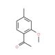 1-(2-methoxy-4-methylphenyl)ethanone (CAS 35633-35-3) - chemical structure image