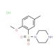 1-(2-Methoxy-5-methyl-benzenesulfonyl)-piperazinehydrochloride - chemical structure image