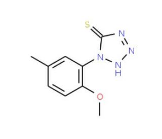 1-(2-Methoxy-5-methyl-phenyl)-1H-tetrazole-5-thiol - chemical structure image