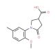 1-(2-Methoxy-5-methyl-phenyl)-5-oxo-pyrrolidine-3-carboxylic acid - chemical structure image