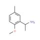 1-(2-methoxy-5-methylphenyl)ethanamine (CAS 104338-22-9) - chemical structure image