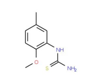 1-(2-methoxy-5-methylphenyl)thiourea (CAS 88686-29-7) - chemical structure image