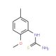 1-(2-methoxy-5-methylphenyl)thiourea (CAS 88686-29-7) - chemical structure image