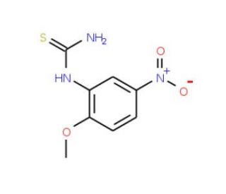 1-(2-Methoxy-5-nitrophenyl)-2-thiourea (CAS 159753-14-7) - chemical structure image