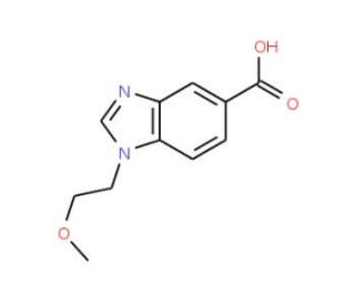 1-(2-Methoxy-ethyl)-1H-benzoimidazole-5-carboxylic acid - chemical structure image