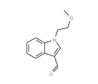 1-(2-Methoxy-ethyl)-1H-indole-3-carbaldehyde - chemical structure image