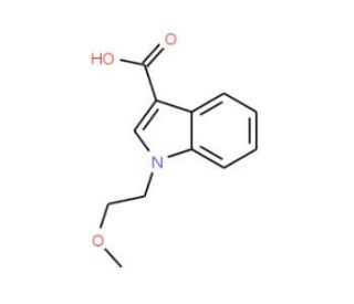 1-(2-Methoxy-ethyl)-1H-indole-3-carboxylic acid - chemical structure image