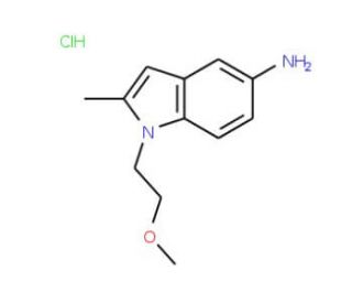 1-(2-Methoxy-ethyl)-2-methyl-1H-indol-5-ylaminehydrochloride - chemical structure image