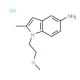 1-(2-Methoxy-ethyl)-2-methyl-1H-indol-5-ylaminehydrochloride - chemical structure image