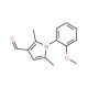 1-(2-Methoxy-phenyl)-2,5-dimethyl-1H-pyrrole-3-carbaldehyde (CAS 124678-35-9) - chemical structure image