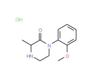1-(2-Methoxy-phenyl)-3-methyl-piperazin-2-onehydrochloride - chemical structure image
