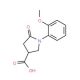 1-(2-Methoxy-phenyl)-5-oxo-pyrrolidine-3-carboxylic acid (CAS 39629-90-8) - chemical structure image