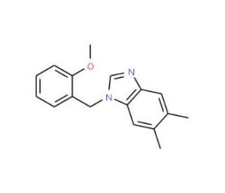 1-(2-methoxybenzyl)-5,6-dimethyl-1H-benzimidazole - chemical structure image