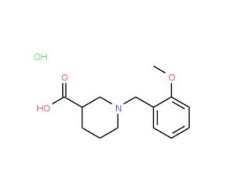 1-(2-Methoxybenzyl)piperidine-3-carboxylic acid hydrochloride - chemical structure image