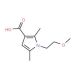 1-(2-Methoxyethyl)-2,5-dimethyl-1H-pyrrole-3-carboxylic acid (CAS 876294-73-4) - chemical structure image