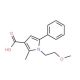 1-(2-Methoxyethyl)-2-methyl-5-phenyl-1H-pyrrole-3-carboxylic acid - chemical structure image