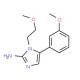 1-(2-Methoxyethyl)-5-(3-methoxyphenyl)-1H-imidazol-2-amine - chemical structure image