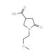 1-(2-methoxyethyl)-5-oxopyrrolidine-3-carboxylic acid (CAS 407634-05-3) - chemical structure image