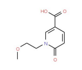 1-(2-methoxyethyl)-6-oxo-1,6-dihydropyridine-3-carboxylic acid - chemical structure image