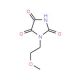 1-(2-methoxyethyl)imidazolidine-2,4,5-trione (CAS 40411-22-1) - chemical structure image