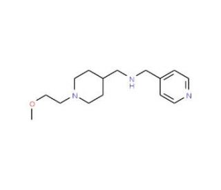 {[1-(2-Methoxyethyl)piperidin-4-yl]methyl}-(pyridin-4-ylmethyl)amine - chemical structure image