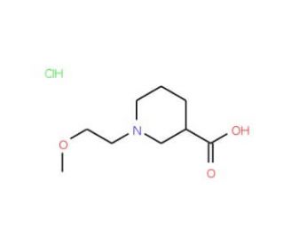 1-(2-Methoxyethyl)piperidine-3-carboxylic acid hydrochloride - chemical structure image