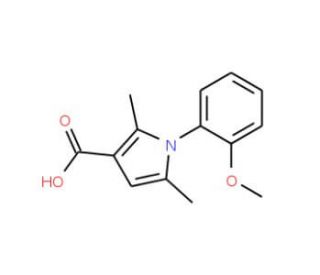 1-(2-methoxyphenyl)-2,5-dimethyl-1H-pyrrole-3-carboxylic acid - chemical structure image