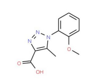 1-(2-methoxyphenyl)-5-methyl-1H-1,2,3-triazole-4-carboxylic acid - chemical structure image