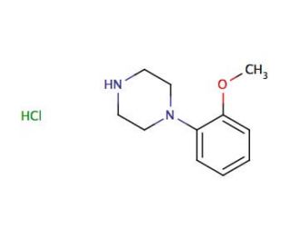 1-(2-Methoxyphenyl)piperazine Hydrochloride (CAS 5464-78-8) - chemical structure image