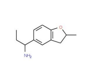 1-(2-Methyl-2,3-dihydro-benzofuran-5-yl)-propylamine - chemical structure image