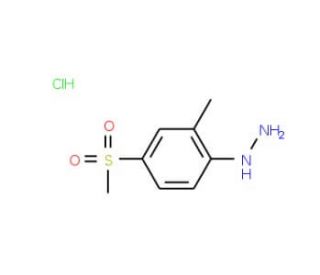 1-(2-Methyl-4-methylsulfonyl)phenylhydrazinehydrochloride - chemical structure image