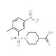 1-(2-Methyl-5-nitro-benzenesulfonyl)-piperidine-4-carboxylic acid - chemical structure image