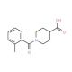 1-(2-methylbenzoyl)piperidine-4-carboxylic acid (CAS 401581-31-5) - chemical structure image