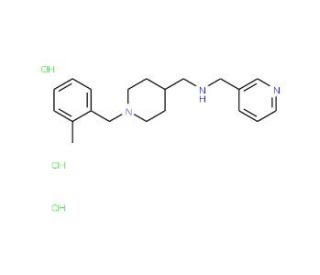 {[1-(2-Methylbenzyl)piperidin-4-yl]methyl}-(pyridin-3-ylmethyl)amine trihydrochloride - chemical structure image