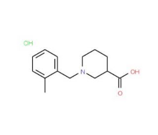 1-(2-Methylbenzyl)piperidine-3-carboxylic acid hydrochloride - chemical structure image