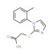 {[1-(2-methylphenyl)-1H-imidazol-2-yl]thio}acetic acid - chemical structure image