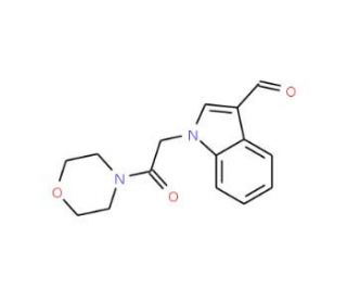 1-(2-Morpholin-4-yl-2-oxo-ethyl)-1H-indole-3-carbaldehyde - chemical structure image
