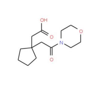 [1-(2-Morpholin-4-yl-2-oxo-ethyl)-cyclopentyl]-acetic acid - chemical structure image