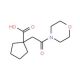 1-(2-morpholin-4-yl-2-oxoethyl)cyclopentanecarboxylic acid - chemical structure image