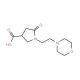 1-(2-morpholin-4-ylethyl)-5-oxopyrrolidine-3-carboxylic acid - chemical structure image